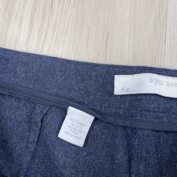 Sibel Saral Pants Trousers Wool Blend Cropped Bottom Edge Women’s Size XS Italy - Picture 11 of 13